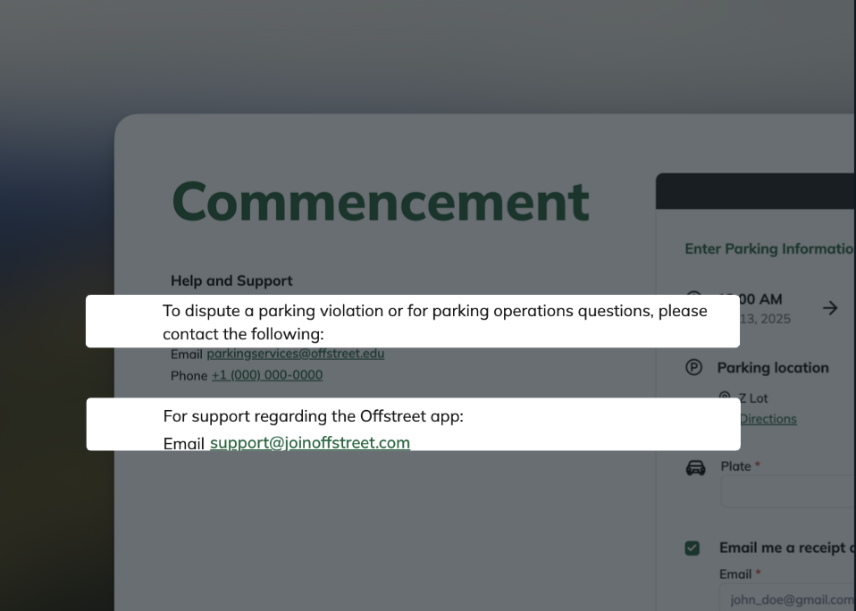 Support customization toggle and message input